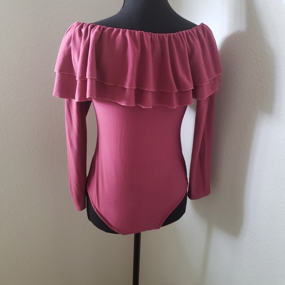 Sexy Blush Cotton Candy Couture Bodysuit w/Ruffles - Picture 8 of 9